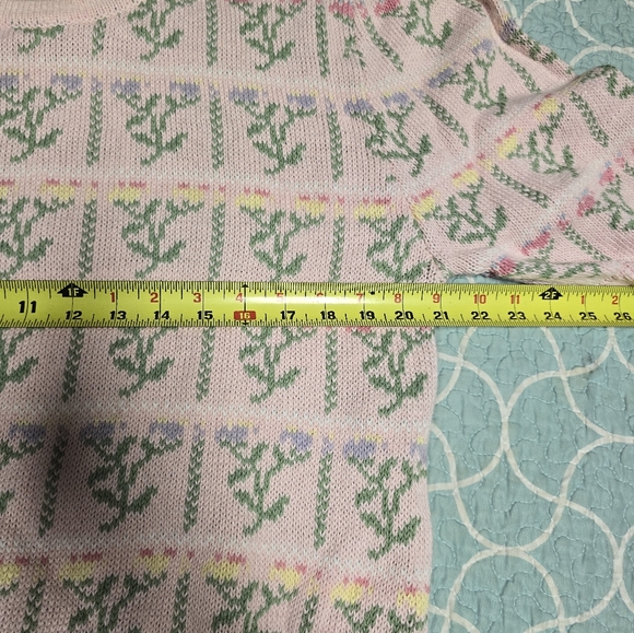 Vintage 1980s short sleeve sweater, with tags - Picture 12 of 13